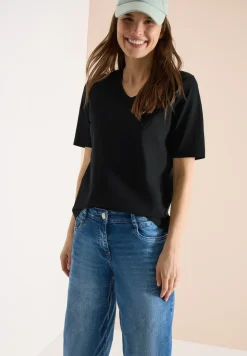 Basic Shirt met V-hals