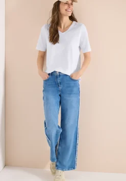 Basic Shirt met V-hals