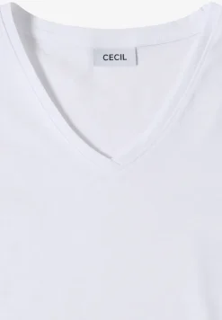 Basic Shirt met V-hals
