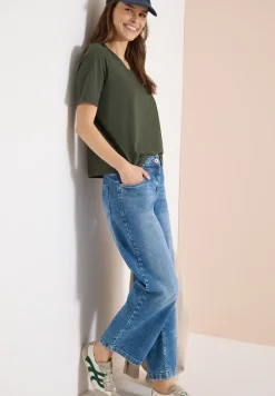 Basic Shirt met V-hals