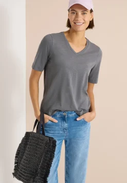 Basic Shirt met V-hals