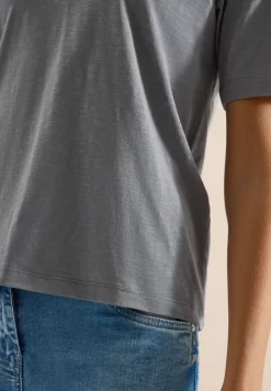 Basic Shirt met V-hals