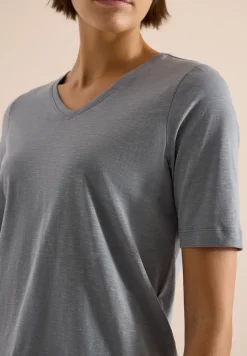 Basic Shirt met V-hals
