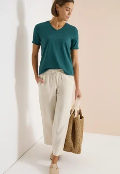 Basic Shirt met V-hals