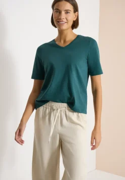 Basic Shirt met V-hals