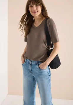 Basic Shirt met V-hals