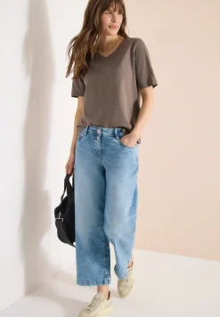 Basic Shirt met V-hals