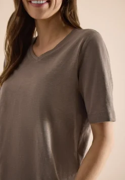 Basic Shirt met V-hals