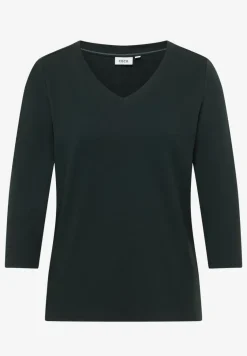 Basic shirt met V-hals