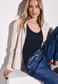 Basic top in effen kleur