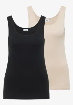 Basic top met ronde hals in een 2-pack