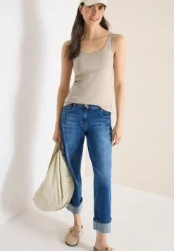 Basic top met ronde hals in een 2-pack