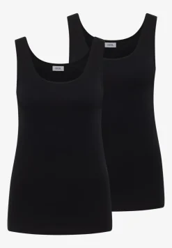 Basic top met ronde hals in een 2-pack