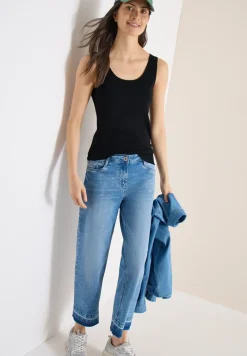 Basic top met ronde hals in een 2-pack