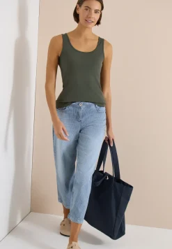 Basic top met ronde hals in een 2-pack
