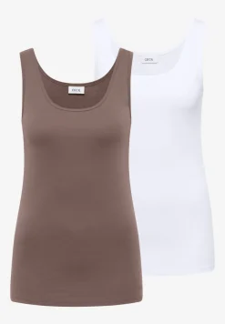 Basic top met ronde hals in een 2-pack