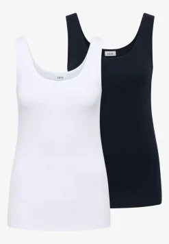 Basic top met ronde hals in een 2-pack