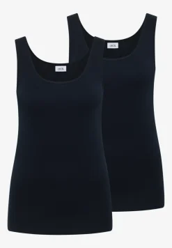 Basic top met ronde hals in een 2-pack