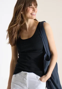 Basic top met ronde hals in een 2-pack