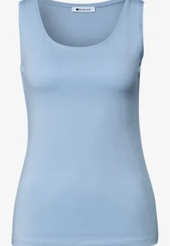 Basic top met ronde hals in jersey