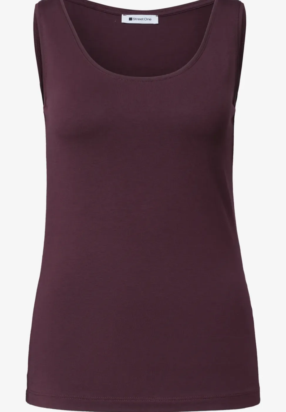Basic top met ronde hals in jersey