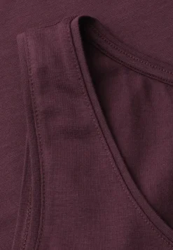 Basic top met ronde hals in jersey