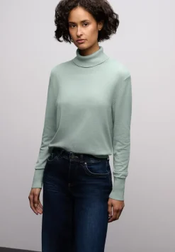 Basic trui met rolkraag
