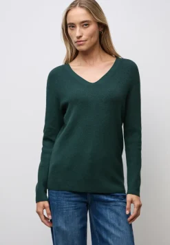 Basic trui met V-hals