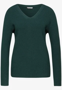 Basic trui met V-hals