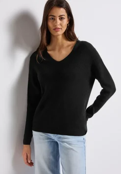 Basic trui met V-hals
