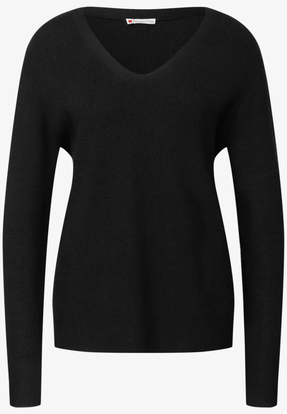 Basic trui met V-hals