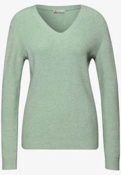 Basic trui met V-hals