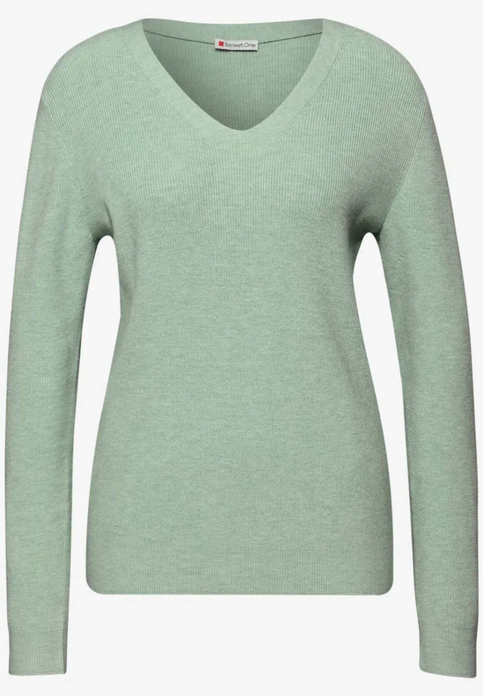 Basic trui met V-hals