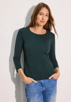 Basic T-shirt in effen kleur