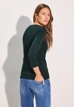 Basic T-shirt in effen kleur