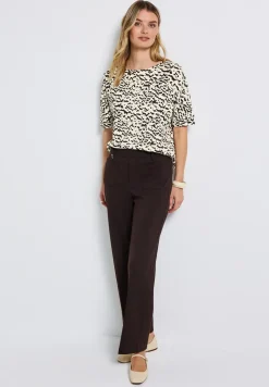 Batwing shirt met patroon