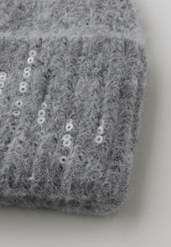 Beanie met pailletten