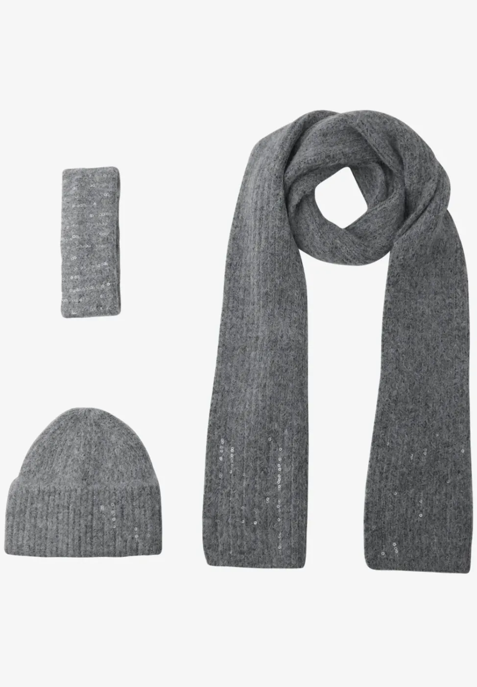 Beanie met pailletten