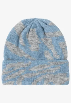 Beanie met zebrapatroon
