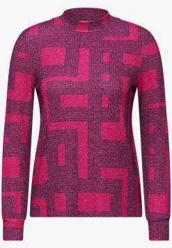 Bedrukt shirt met lange mouwen