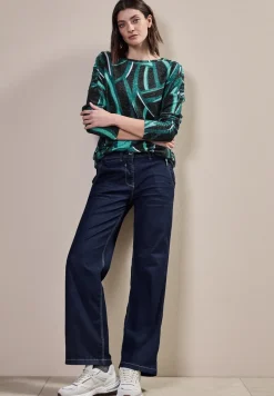Bedrukt shirt met lange mouwen