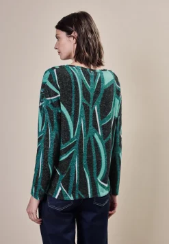 Bedrukt shirt met lange mouwen