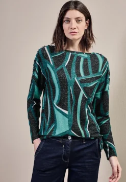 Bedrukt shirt met lange mouwen