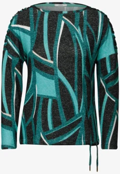 Bedrukt shirt met lange mouwen