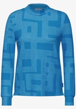Bedrukt shirt met lange mouwen
