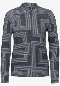 Bedrukt shirt met lange mouwen