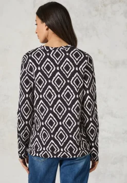 Bedrukt shirt met lange mouwen