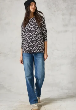 Bedrukt shirt met lange mouwen
