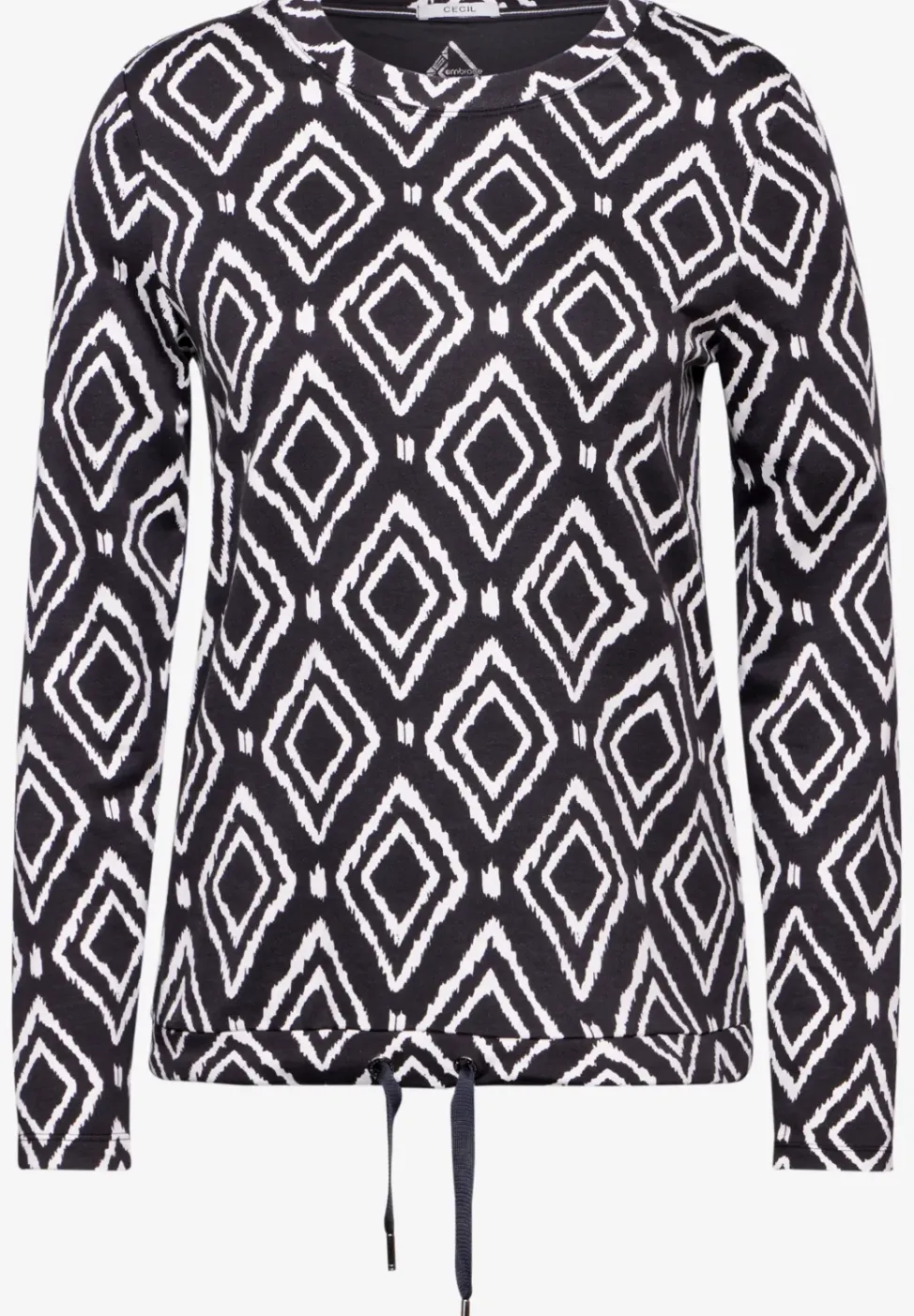 Bedrukt shirt met lange mouwen