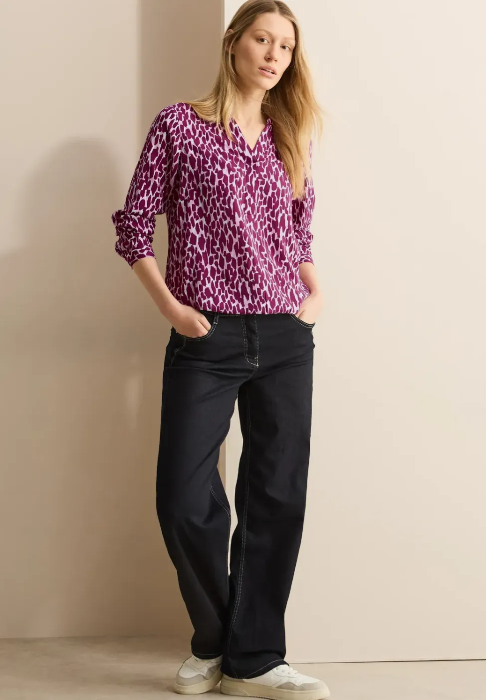 Bedrukte blouse